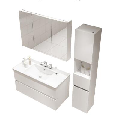 China Water proof plywood led bathroom mirror cabinet damaged bathroom vanity for sale for sale