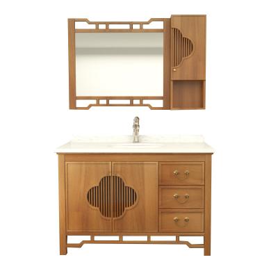 China Sale Europe Type Environment Friendly Modern Style MDF Floor Material Bathroom Cabinet for sale