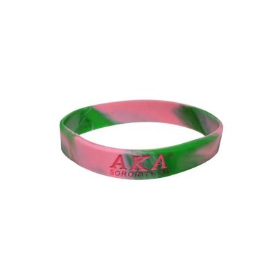 China Custom Decoration Promotion Wristband Silicone Wristband AKA for sale