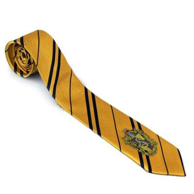 China Cheap School Logo Neck Tie Neck Polyester Good Quality Fashion Custom Ties for sale