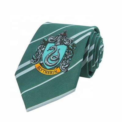 China Cheap School Logo Neck Tie Neck Polyester Good Quality Fashion Custom Ties for sale