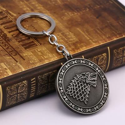 China Key Chain Game Anti-lost/Promotional/Decorative High Quality Metal Game of Thrones Magic Keychain for sale