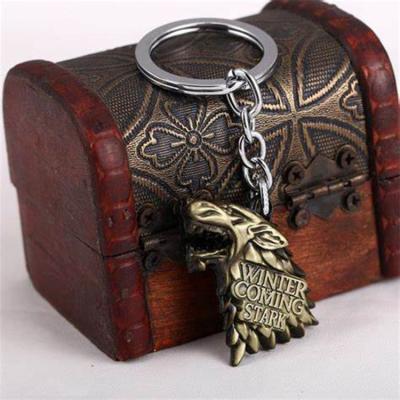 China Key Chain Game of Thrones Anti-lost/Promotional/Decorative Fast Delivery Metal Game of Thrones Magic Keychain for sale