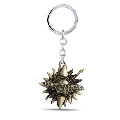 China Key Chain Game Anti-lost/Promotional/Decorative Metal Wholesales Magic of Thrones Keychain Gift for sale