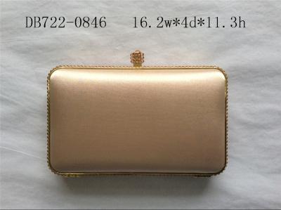 China Diamant-Schließungs-Schwarz-Satin-Handtasche, Hochzeitsfest-Goldkasten-Handtasche zu verkaufen