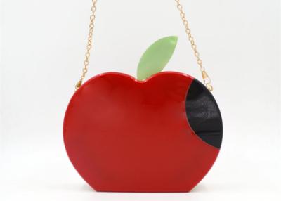 China A forma Apple dá forma à bolsa diária vermelha da embreagem dos sacos de embreagem da noite para o partido à venda