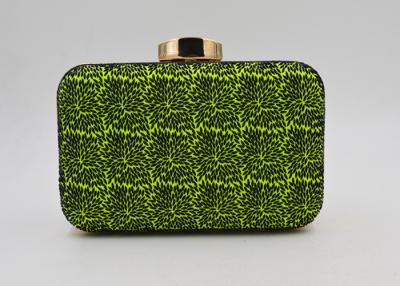 China Pequeño bolso de tarde formado rectángulo verde elegante de la cartera de los bolsos de embrague de la tarde en venta