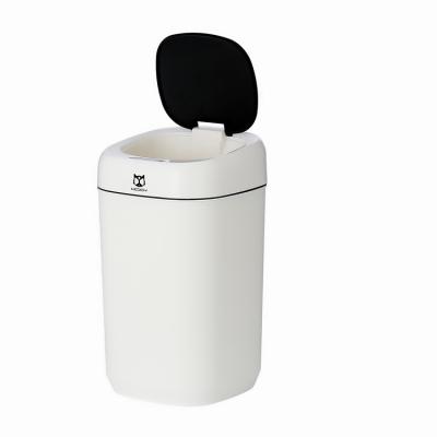 中国 Viable Arranged Touchless Splash Proof Touchless Lid Motion Sensor Trash Can Kitchen Infrared Waste Bin 販売のため