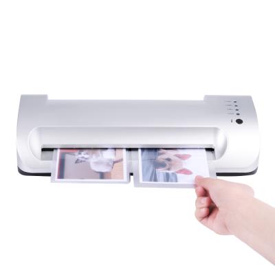 China Office Home Factory Wholesale A4 Small Mica Quick Warming Up Fast Cold And Hot Laminator A4 Business Card Photo Press Paper for sale