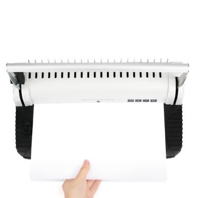 China Wholesale Knife Steel Book Binding Notebook Office Use Portable Desktop Manual Comb Binding Machine 379x221x184mm for sale