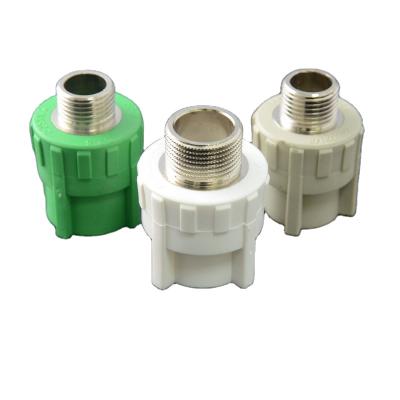 China ppr and ppr brass pipe fitting in male industrial socket made in china for sale