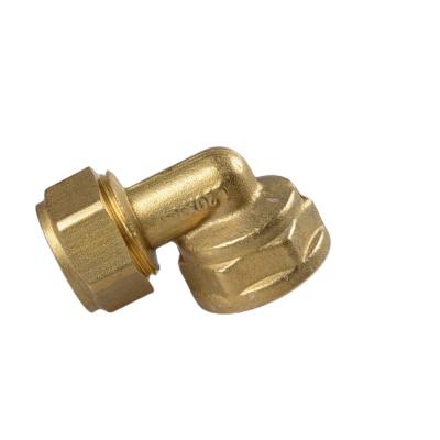 China 58-3% Gas Compression Brass Fittings For Pex-Al-Pex Pipes Reducer Elbow for sale