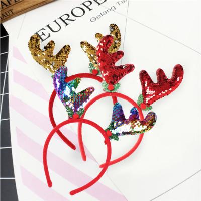 China European and American party decoration Christmas party dress up antlers headband Christmas headdress for sale