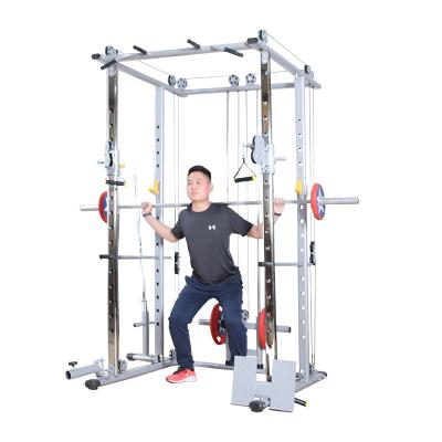 China Smith Rack Gym Squat Heavy Duty Power Cage Equipment Universal Pulley Multi-Function Device Stand Squatting Equipment for Fitness for sale