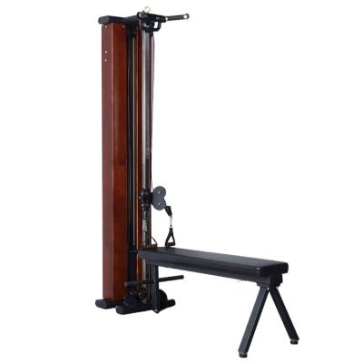 China 2021 Bestselling Universal Hadley Let Pull Down Multifunctional Wooden Fitness Pulley Cable Machine Use For Home Gym Machine for sale