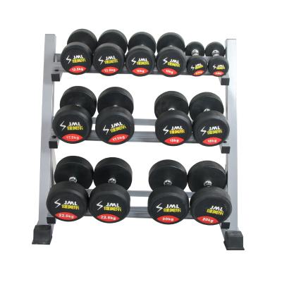 China Hadley 3 Layers 3 Layers Dumbbell Rack Home Use Set Adjustable Dumbbell Rack For Hex Dumbbells Round Head Equipment for sale