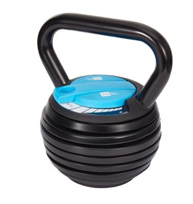 China Multiple Low Price And High Quality Adjustable Kettlebell 20lbs Weight Choice Adjustable Kettlebell With Plates for sale