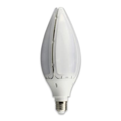 China Warehouse Brightness 36w light bulb olive bowling rocket bulb lamp e27 high power AC160-265v intense led plastic bulb for sale