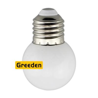 China Warehouse Factory Price G45 E27 Plastic Small Bulb 1W 2W Plastic Led Light Bulb for sale