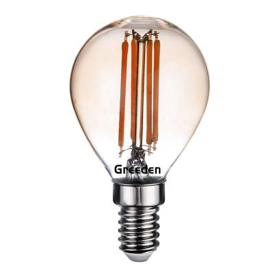 China 2022 Residential 110V 220V G45 E27 E14 LED Filament Globe Hot Selling Light Bulbs 2W 4W 6W for sale