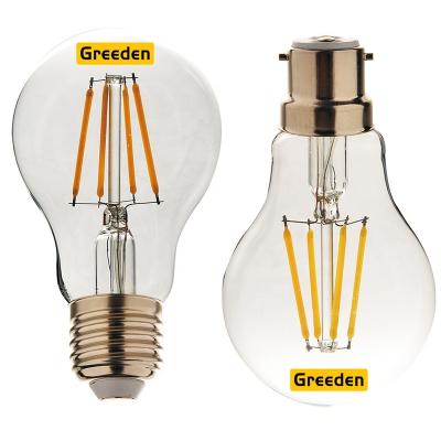 China Greeden china factory residential lampadina led a60 filament led decorative light bulbs for sale