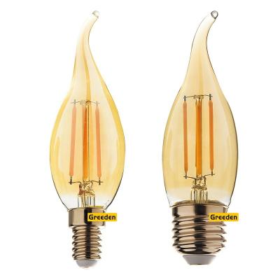 China C35 4W Home Decoration LED Candle Filament Candelabra Residential Bulb Light with EMC LVD Approval for sale