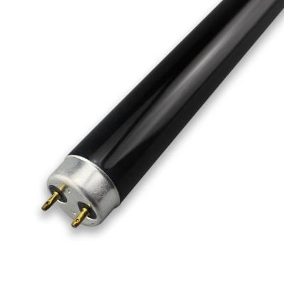 China TL UVA T8 15W ULTRA Ultraviolet Fluorescent Black Light Tube Straight for sale