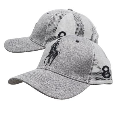 China BSCI Embroidery Tank Top 6 Panel Joint Baseball Cap With Logo 100% Polyester Sports Hat For Men Trucker Hat for sale