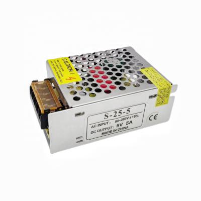 China LED Lighting Driver S-25-5 LED lighting led driver 25w 5V 5Amp switching power supply for sale