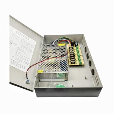 China CCTV Camera Fast-selling 12V 10A 9CH CCTV Power Supply for Led Light Driver and Advertising Board with CE  Certification for sale