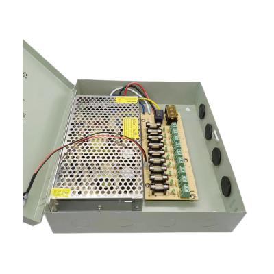 China CCTV Camera CCTV Camera Distribution Switching Power Supply Box 12v 10A 8 Channels Regulated Switching Power Supply For Cctv Camera for sale