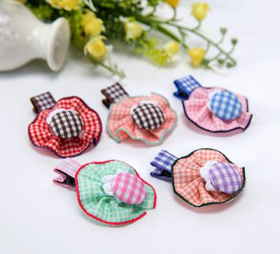 China Fashion Eco-friendly Wholesale Kids Hat Hair Clips Children Hair Accessories Small Hairpins for sale