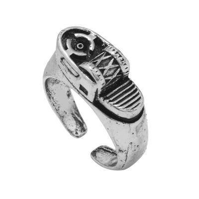 China New Hot Selling Hiphop Men's Lighter Shape Ring Wholesale Alloy Open Hip Hop Rings For Men And Women for sale