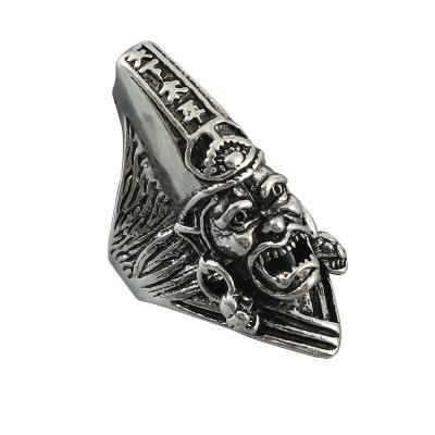 China CLASSIC Mens Hip Hop Skull Adjustable Open Ring for sale