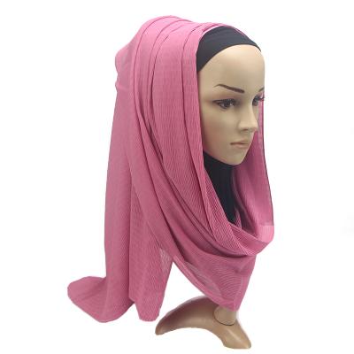 China Wholesale Custom Logo Square Chiffon Hijab Women Silk Scarf Shawl for sale