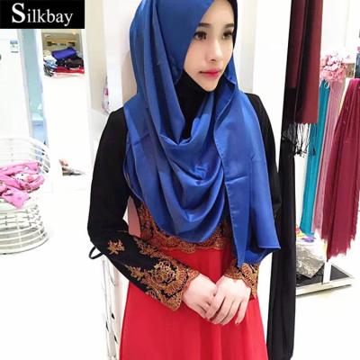 China Supplier Square Floral Chiffon Shawl Scarf Women Silk Hijab for sale