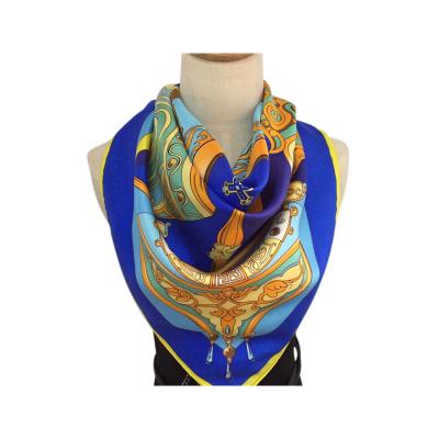 China Wholesale Factory Uniform Silk Scarf Square Hangzhou Twill China for sale