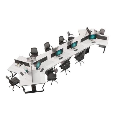 China Modern Expandable Steel Frame Staff Office Table Desk Workstations From China for sale