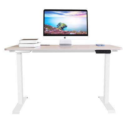 China Metal+wooden Style Adjustable Lift Motor Office Modern Simple Table Desk Adjustable Table (Height) for sale