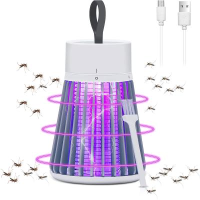 China 20-100m Indoor Rechargeable Mosquito and Fly Killer Light with Hanging Loop USB LED Portable Electric Mosquito Killer Lamp for sale