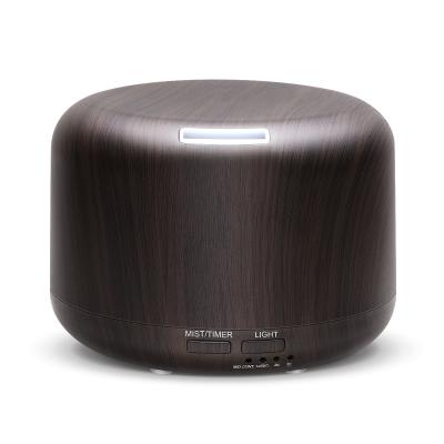 China Home Household Mist Essential Oil Aroma Diffuser Cold Ultrasonic Wood With Light for sale