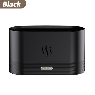 China Household Ultrasonic Flame Effect LED Aroma Diffuser Mist Air Humidifier USB Essential Oil Fragrance Diffusers for Bedroom Home Hotel for sale