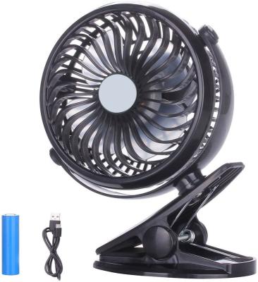 China Car Clip On Car Fan Rear Seat Ventilador Rechargeable Battery USB Desk Table Stand 360 Rotating Clip Fan for sale