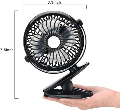 China Portable Car USB Rechargeable Electric Flip Head Vehicle Rotating Rotating Fan for sale