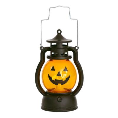 China Halloween Halloween Lampshade Camping Barn Lamp Party Home Bar Led Light Pumpkin Plastic Lantern for sale