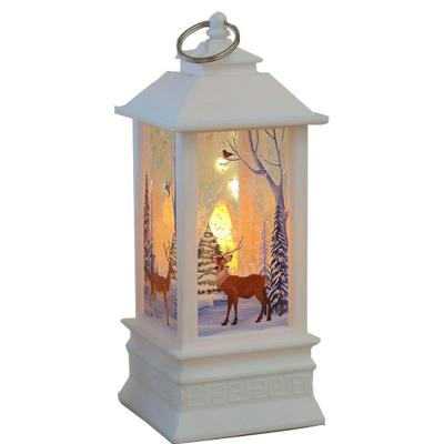 China Xmas Height 36cm LED Lights Christmas Barn Lantern Wind Lamp Window Bar Decoration Decorative Gifts for sale