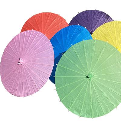 China Handmade Colorful Paper Wedding Umbrella 24 Inches Diameter 60cm Decorative Parasols for sale