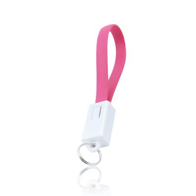 China Camera Yijiashishang newest key chain usb cable for phone charging and data transfer colorful flat cable for sale