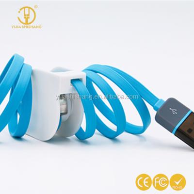 China Yijiashishang Shenzhen factory price of charging and data transfer and promotion gift 2 in 1 retractable usb charger date cable charger cable for sale