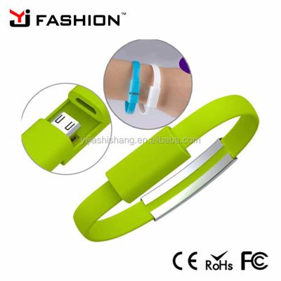 China Wholesale Colorful Camera Wristband USB Charger Cable Wristband Charger For Android iPhone Mobile Phone for sale